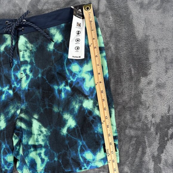 Hurley Phantom Eco Board Shorts Men 38 Tie Dye 18" Swim Trunks Beach Surf NWT - Picture 9 of 11